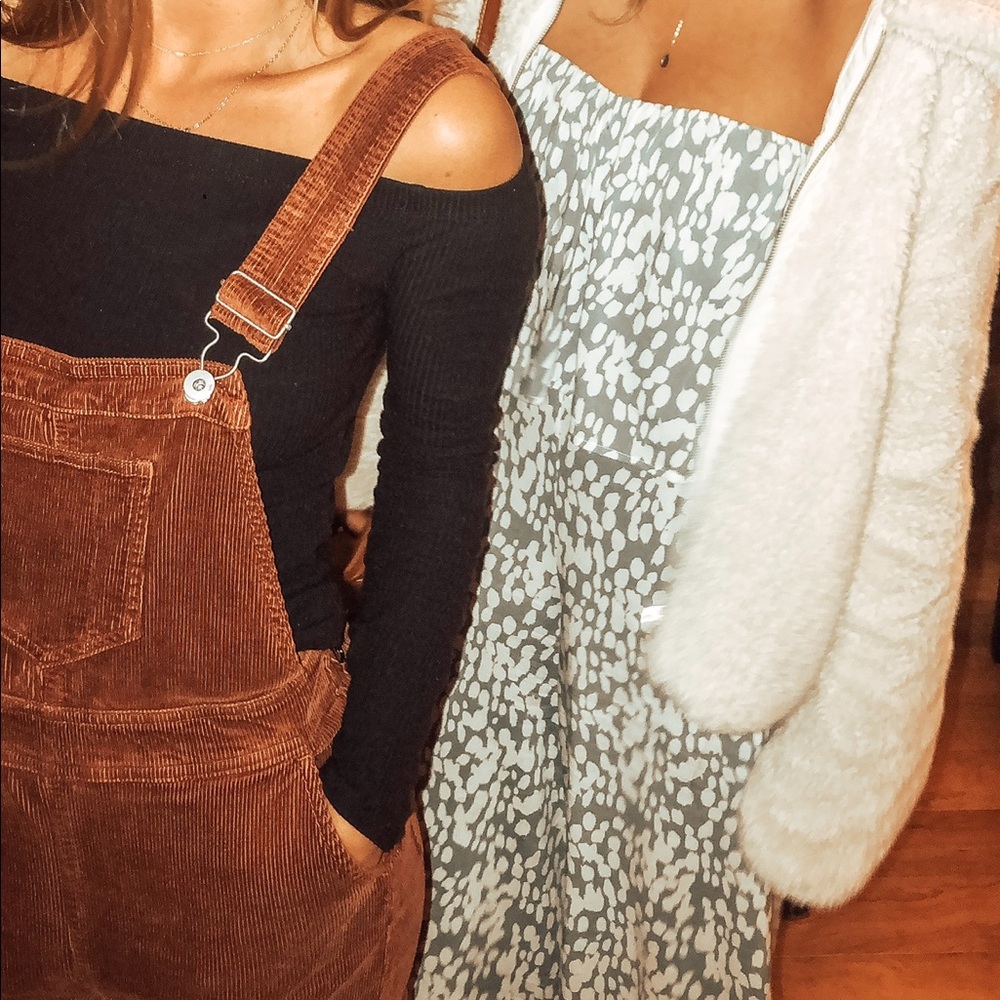 Anthropology flare overalls